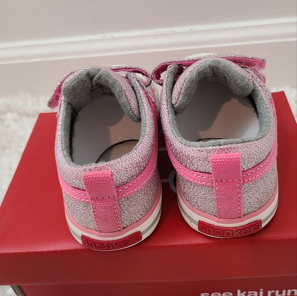 NIB See Kai Run Kristin Pink Glitter Sneakers for Kids - Picture 5 of 7